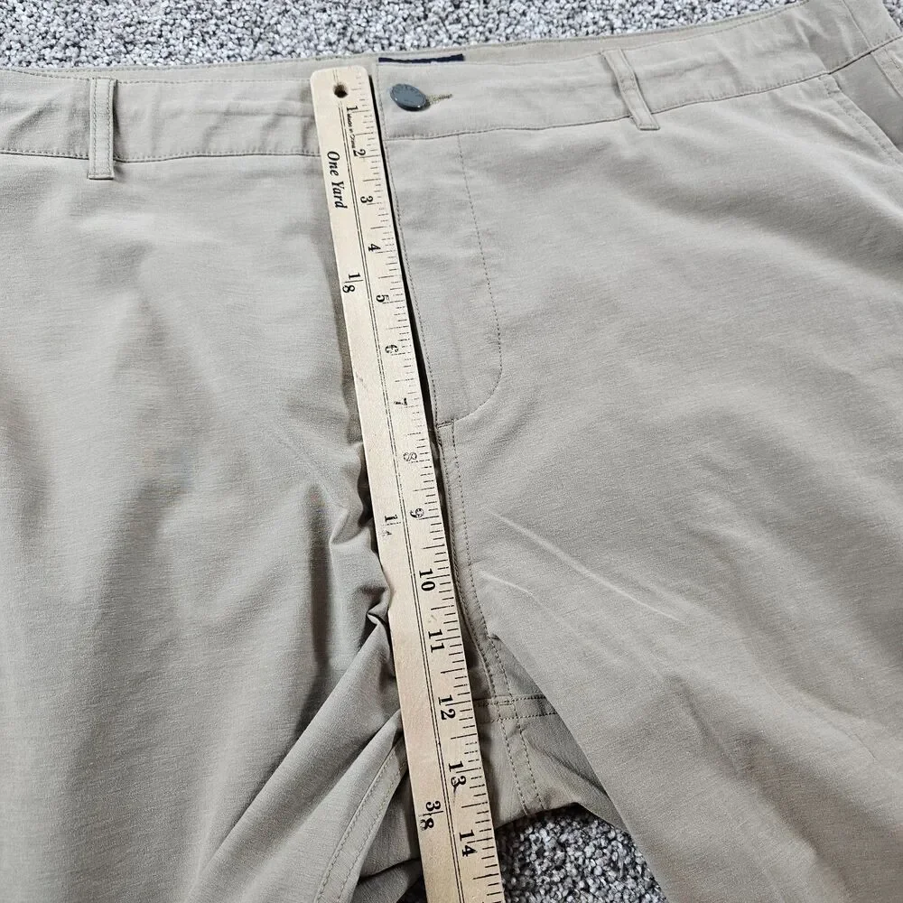 Faherty Shorts Mens 42 Khaki Stretch Performance All Day Chino Hiking Camping